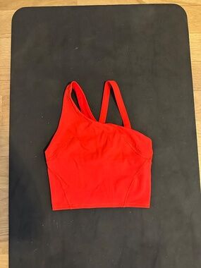 lululemon asymmetrical tank with built in shelf bra – Size 4